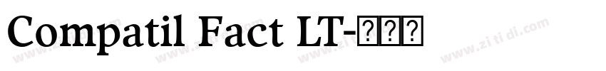 Compatil Fact LT字体转换